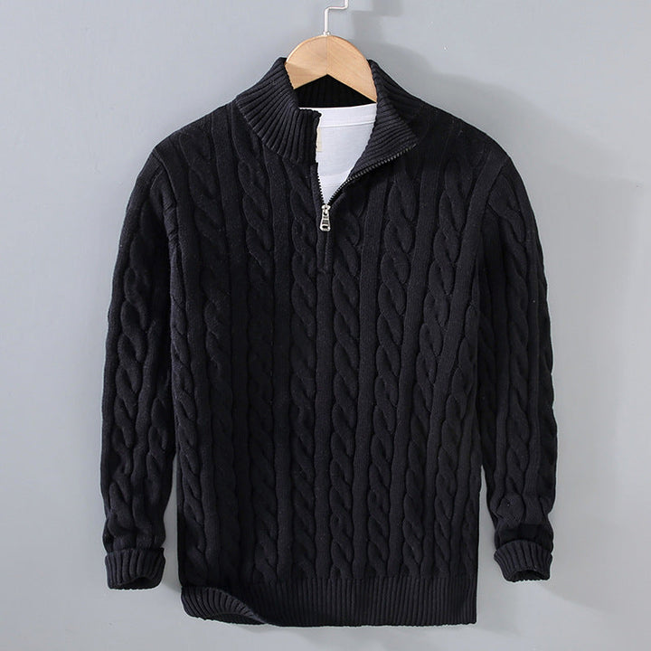 Harrison Knitwear | Men's Quarter-Zip Pullover Sweater